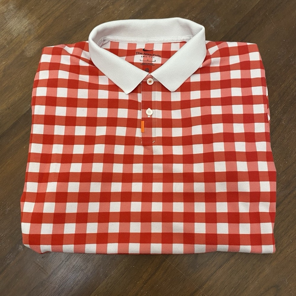 Nike Dri-FIT Victory Men's Printed Polo Red White Size LARGE DH0650-657 - Picture 1 of 14